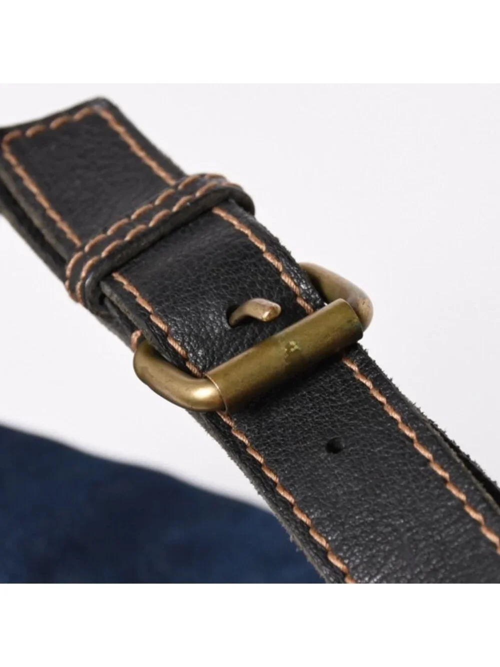 Saint Laurent Bag Cassandra Denim Blue Gold